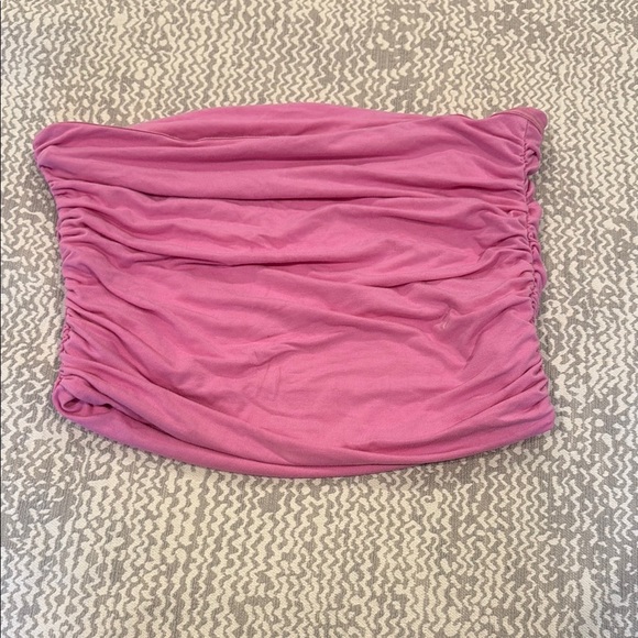 Pink Rouched tube top - Picture 2 of 2